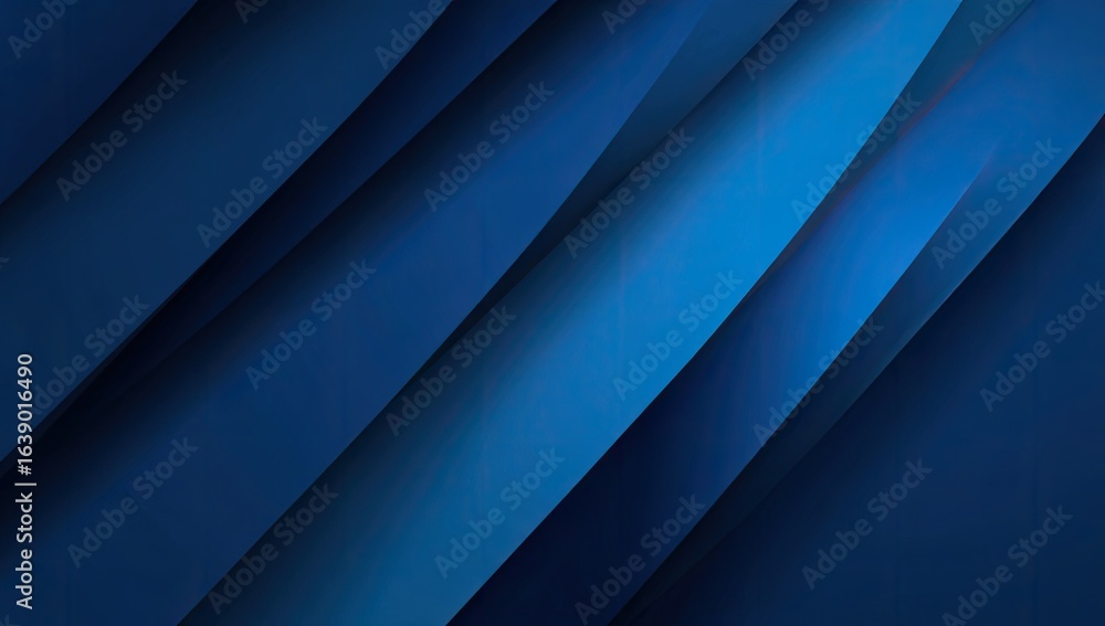 Obraz premium Deep blue diagonal stripes create a layered, textured background