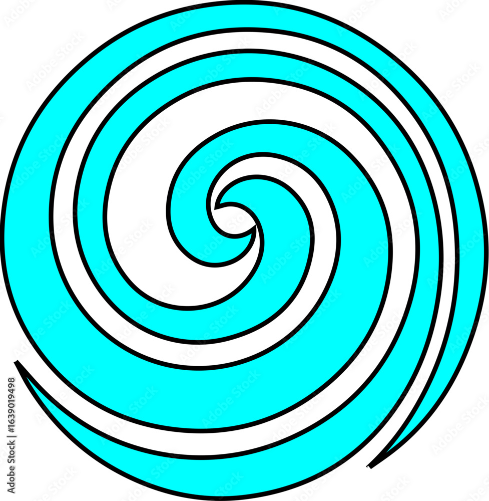 Fototapeta premium Spiral Swirl Icon Design