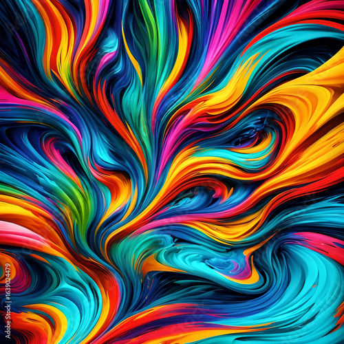 Bold vibrant bright diverse space shapes dynamic geometric eye-c