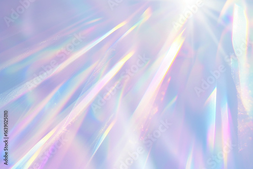 虹色に輝くホログラムオーロラ背景    Generative AI 