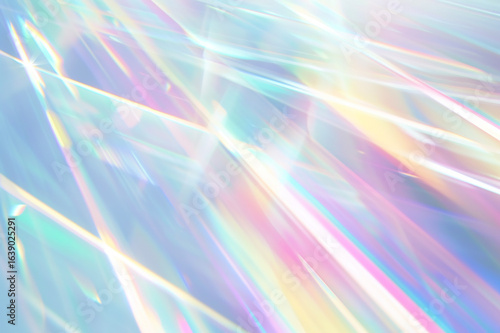 虹色に輝くホログラムオーロラ背景    Generative AI 