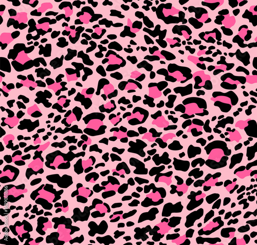 Leopard print. seamless background. Animal skin background with colorful spots on a beige background. Abstract texture of exotic jungle. Repeat design for decor, fabric, textiles, wallpaper	