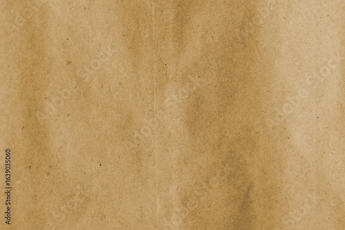 Brown crumpled recycled paper texture background. Kraft Paper
