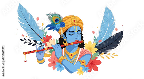 Cute Baal Krishna Wallpaper,Divine Baby Krishna Peeking Playfully