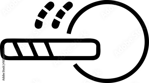 Digital game progress bar with vibrant blue and white elements for loading screens or user interfaces