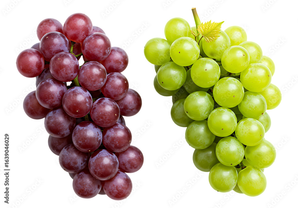 Fototapeta premium Grapes on a transparent background
