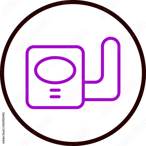 Water Wings Vector Line Purple Circle Black
