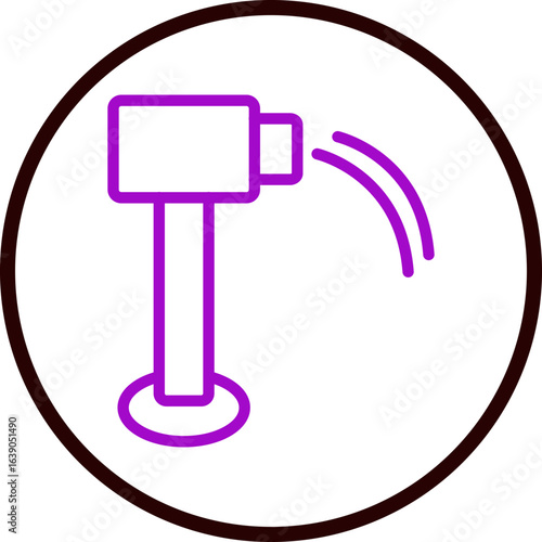 Wallpaper Mural Water Cannons Vector Line Purple Circle Black Torontodigital.ca