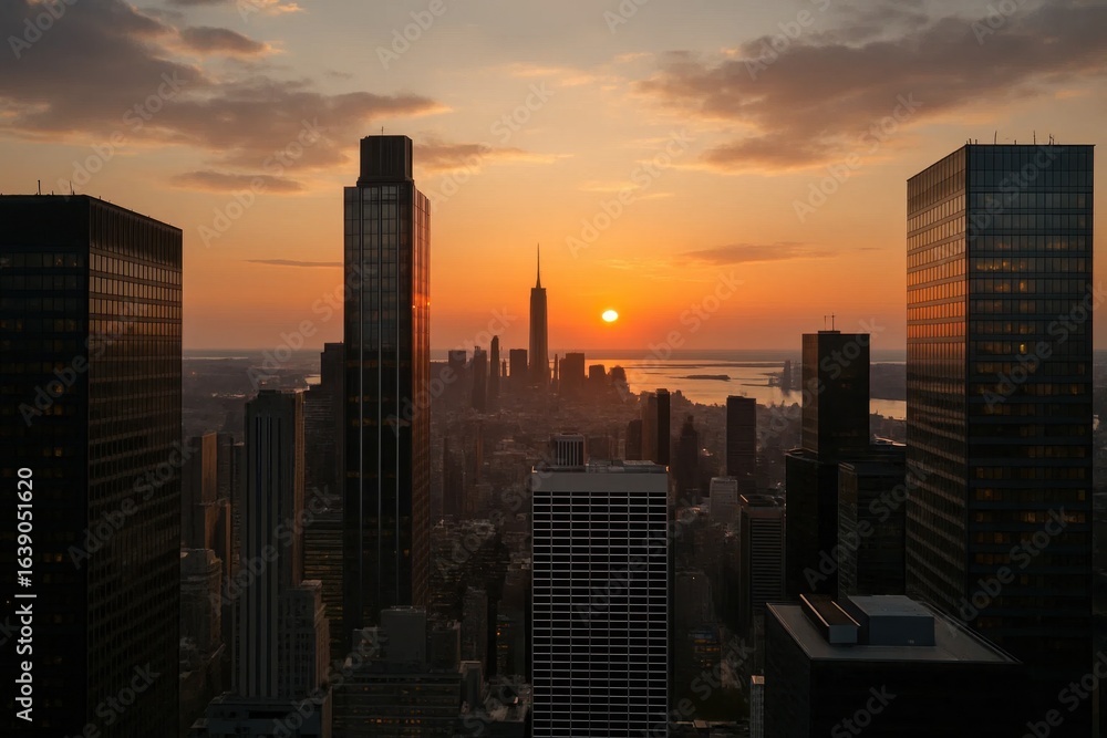 Fototapeta premium A Symphony of City Lights
