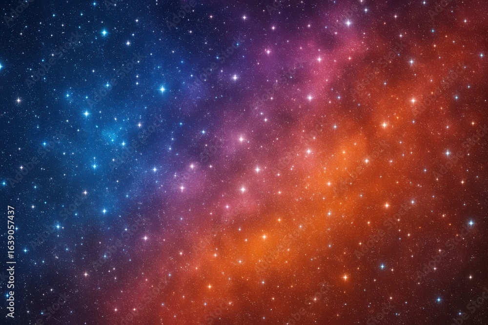 Fototapeta premium A Cosmic Canvas of Colorful Stars
