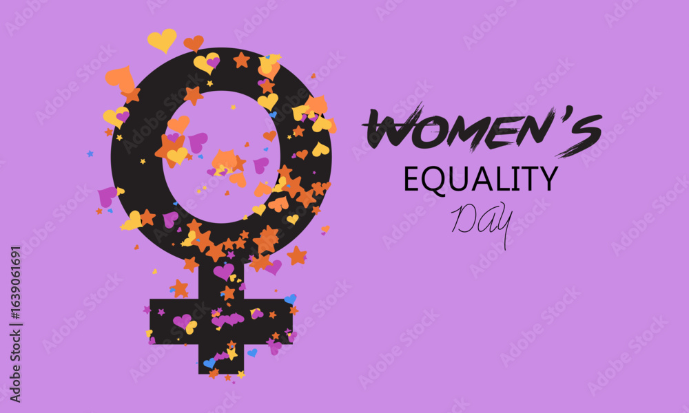 Fototapeta premium Women’s Equality Day, August 26 – Holiday Concept Vector for Banner, Greeting Card, Poster & Background.