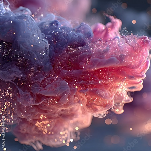 Soothing Pastel Ink Dispersion Underwater