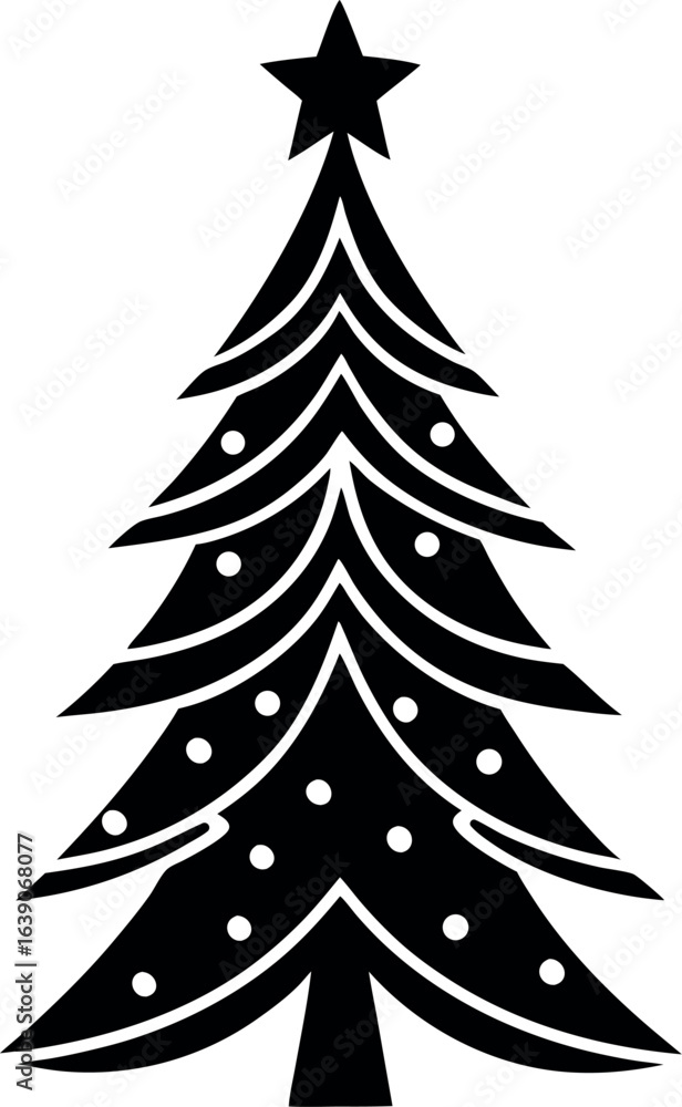 Obraz premium christmas tree vector