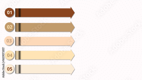 Horizontal Gradient Arrow Chart for Ranking and Comparison