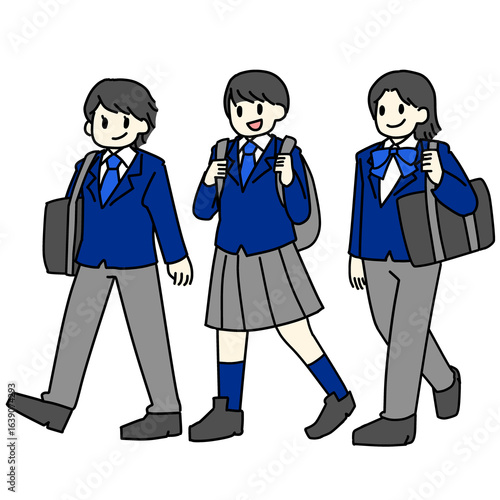 ジェンダーレス制服を着た高校生