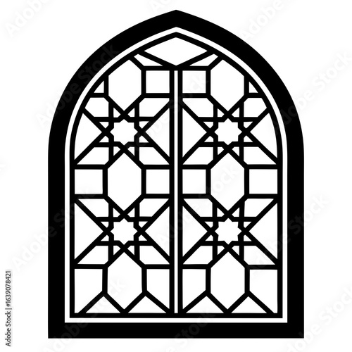 stained glass window in a church