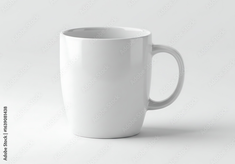 Fototapeta premium white cup on white background