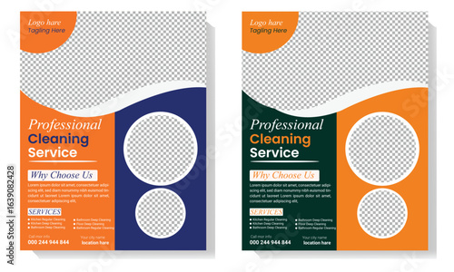 Professional Cleaning Service Flyer  template