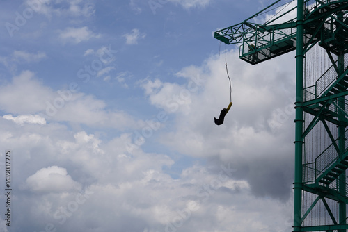 バンジージャンプの瞬間