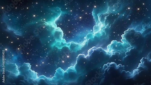 Vast Cosmic Nebula Swirls Among Distant Twinkling Stars