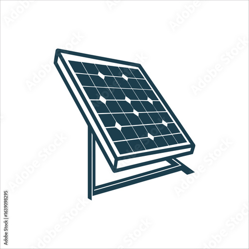 Solar Panel Icon: Clean Energy Solution Solar Panel energy upgrade