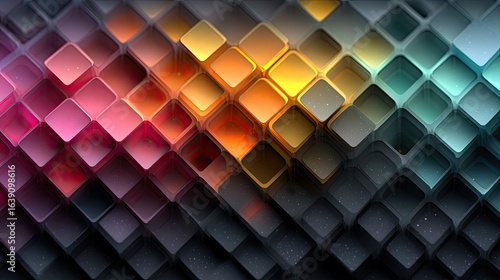 Abstract Colorful Mesh Pattern with Smooth Gradient