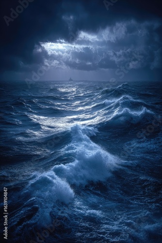Dark Ocean Waves