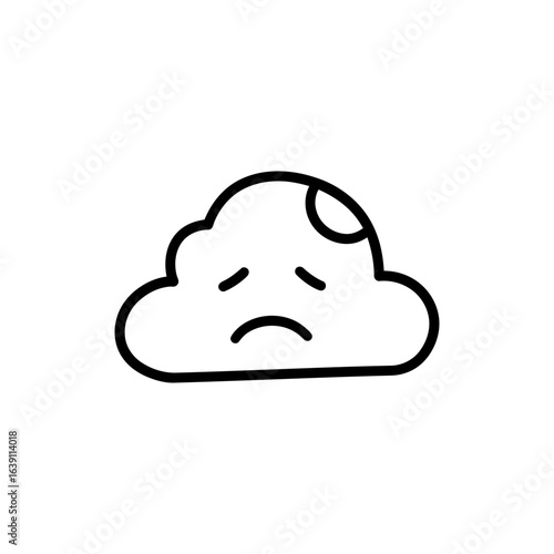 Cloud passing over moon symbolizing temporary sadness and emotional change