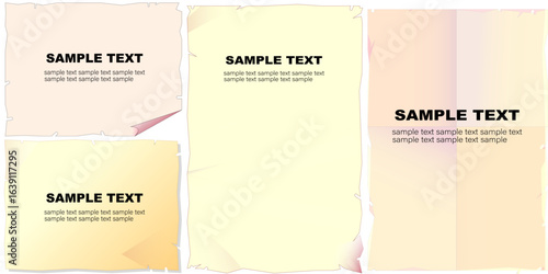 古い書類の背景のタイトルデザインとフレーム