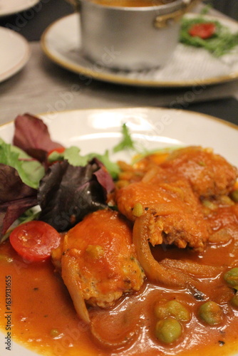 Maltese cuisine: pulpetti tal-fenek (Maltese rabbit patties) in Valletta, Malta