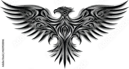Abstract graphic eagle design