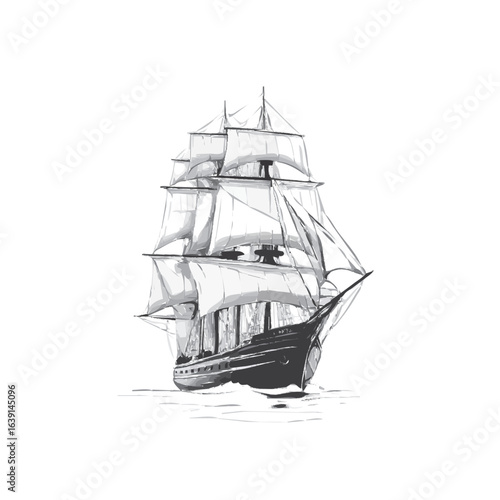 old ship model