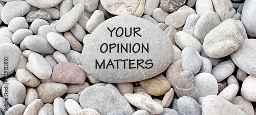 your oppinion matters on speech bubble