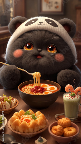 jack o lantern in the kitchen