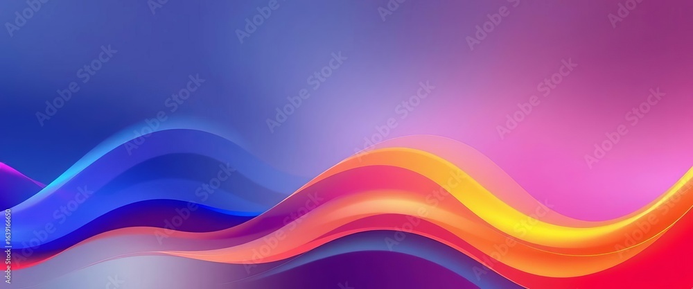 Abstract vibrant wave gradient, layered dynamic colorful background, wallpaper, abstract waves Abstract vibrant wave gradient, layered dynamic colorful background, wallpaper, abstract waves