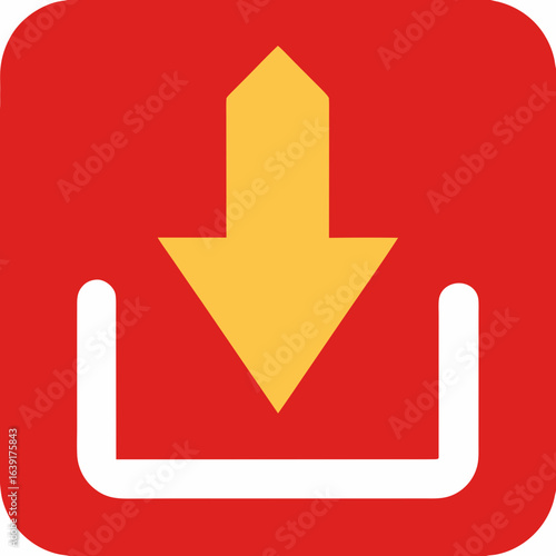 download button with arrow