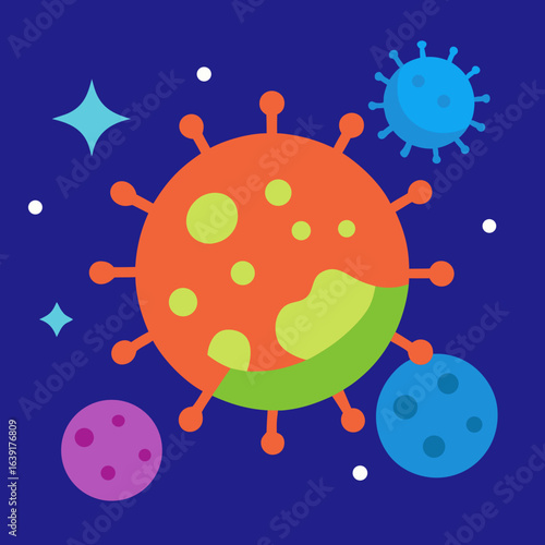 virus in the planet