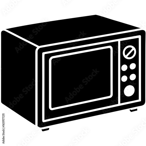 microwave oven isolated on white