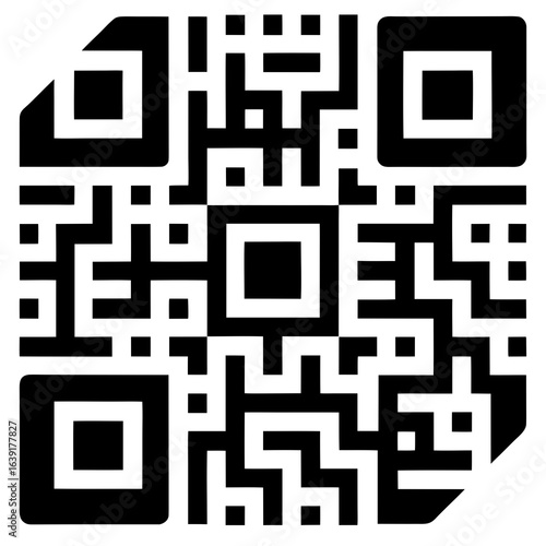 qr code on black background