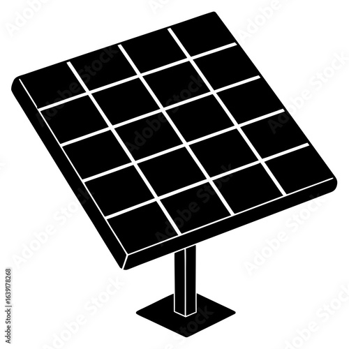 solar panel isolated on white background