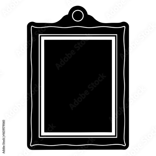 blank photo frame isolated