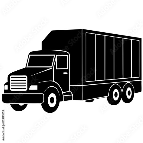 truck isolated on white