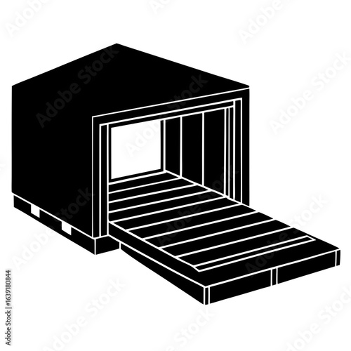 3d render of a modern building