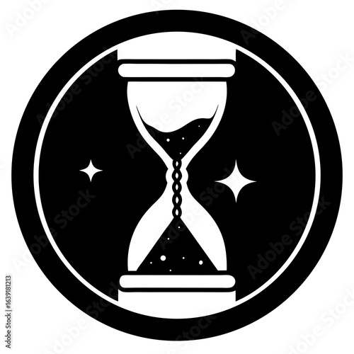 hourglass with sand