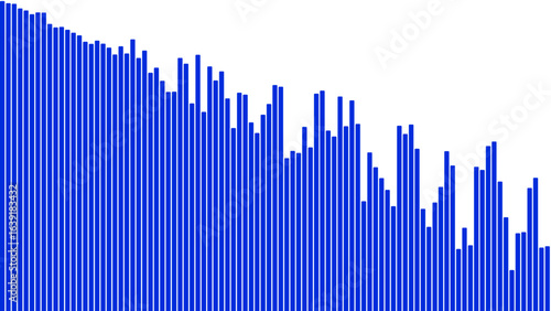 Blue bar chart data graph diagram infographic information statistics visualization presentation report analysis