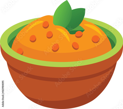 Indian sweet halwa in a bowl