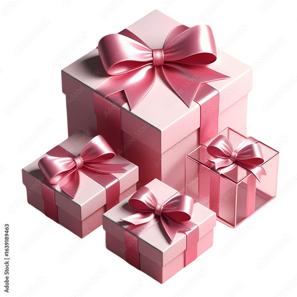 Obraz premium pink gift box