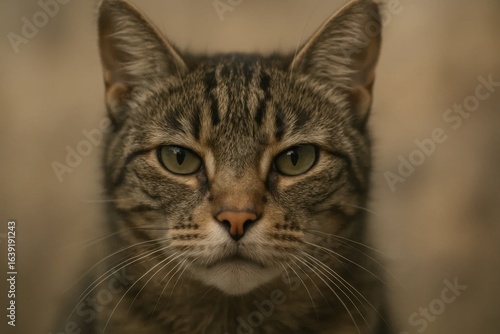 Wallpaper Mural The Gaze of a Tabby Cat Torontodigital.ca