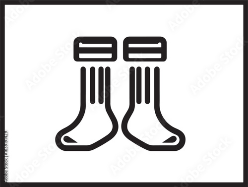 Stylish leg warmers fashion apparel in clean vector
