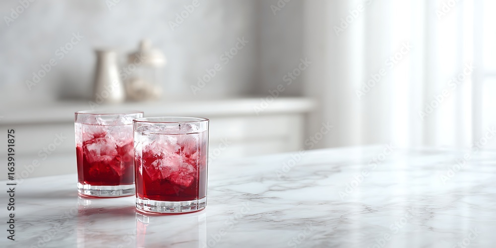 custom made wallpaper toronto digitalDeep red drinks on shining white marble countertop with soft light